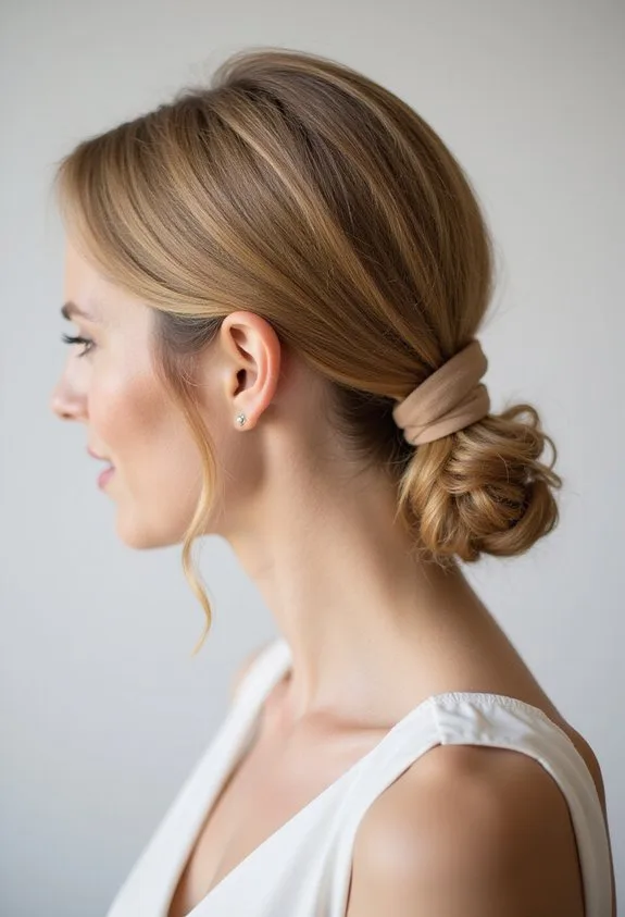 streamlined sophisticated minimalist wedding hairstyle