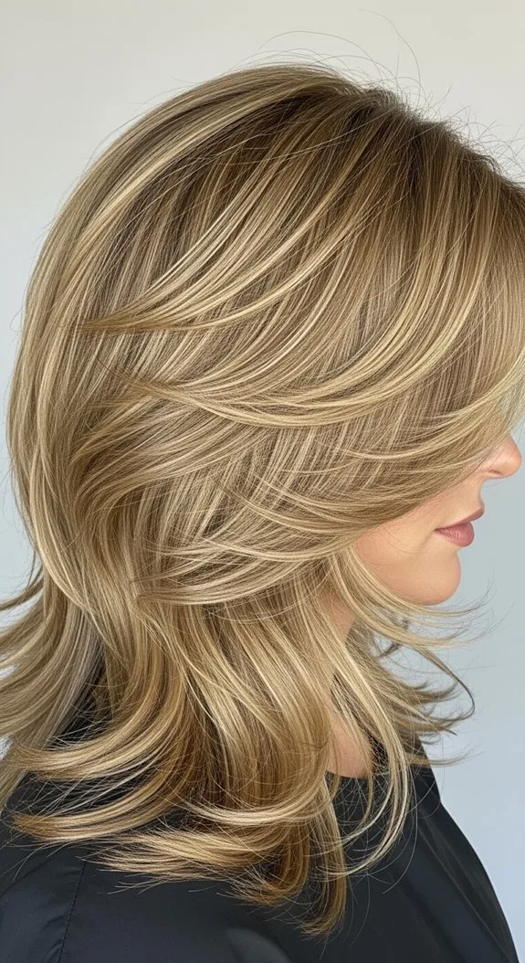 voluminous crown focused butterfly layers