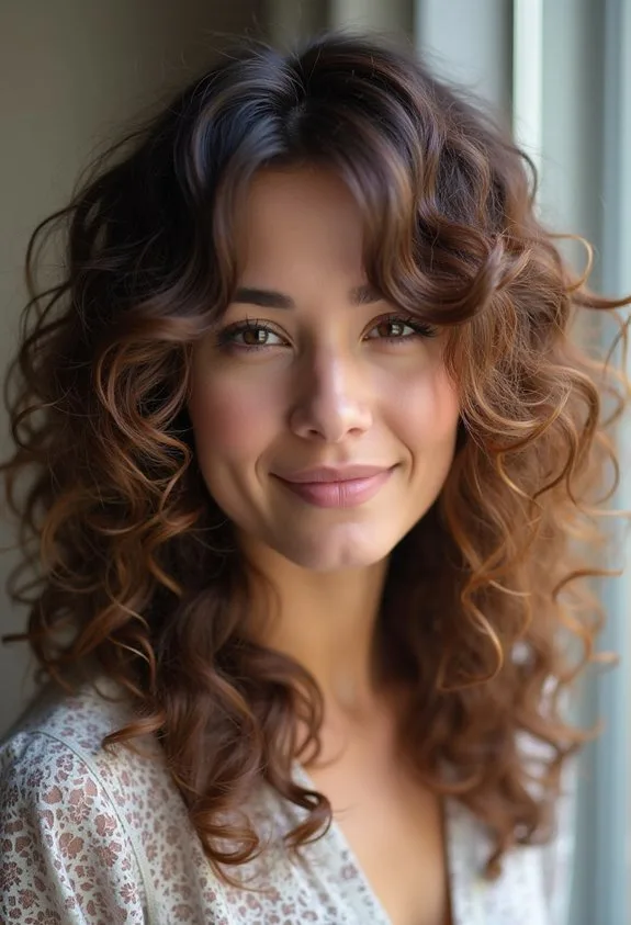 voluminous layered dimensional effortless curls