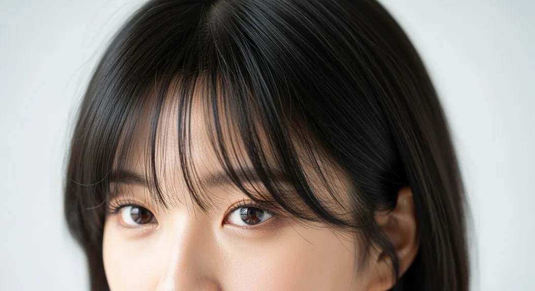 Soft Layered Crop With See-Through Bangs