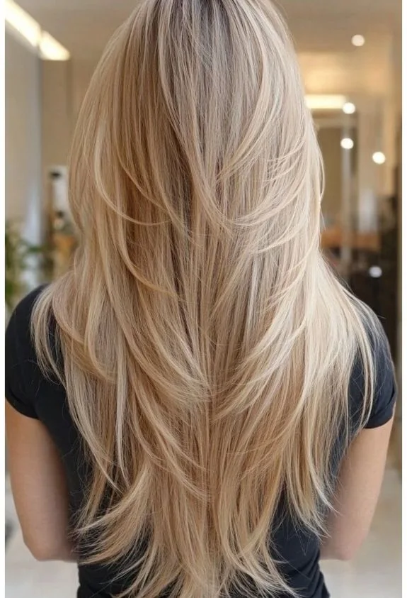 Long Hair With V-Cut Layers