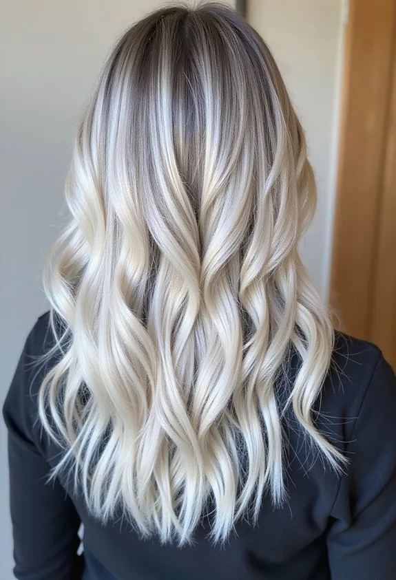 chic cool toned dimensional ash blonde balayage