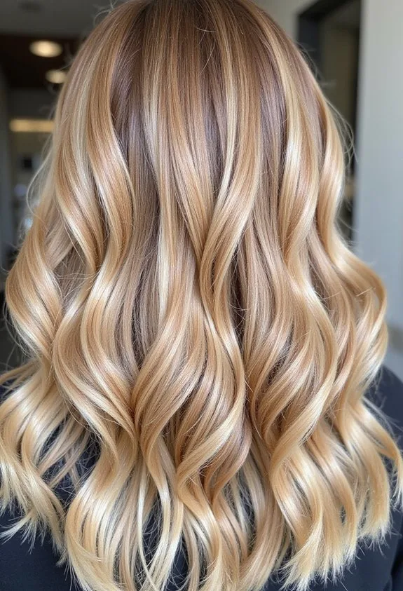 chunky face framing low maintenance ribbon highlights