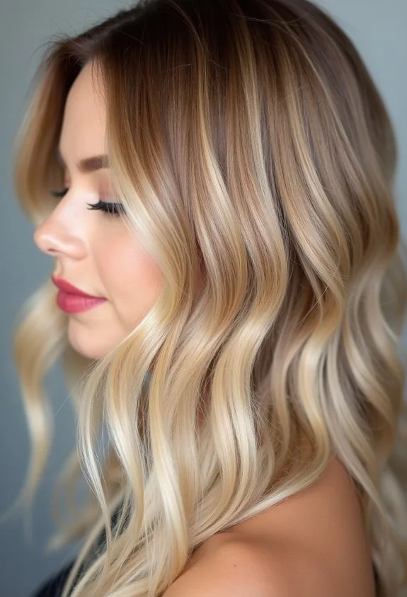 Butter and Cream Blonde Balayage Mix
