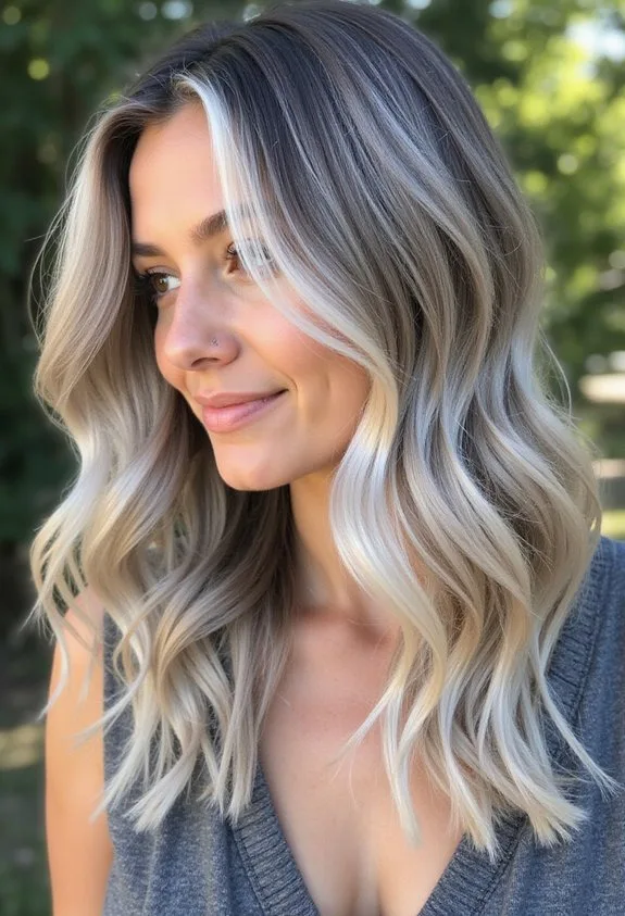 dimensional effortless ash toned customizable balayage