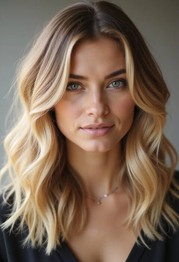 dimensional effortless warm face framing