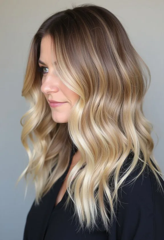 dimensional lived in bright blonde balayage