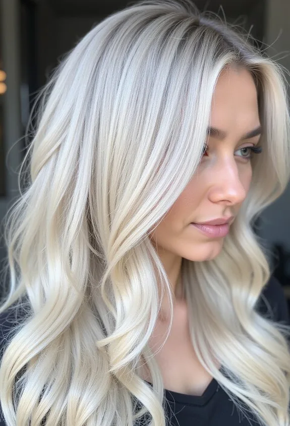 Platinum Blonde Balayage
