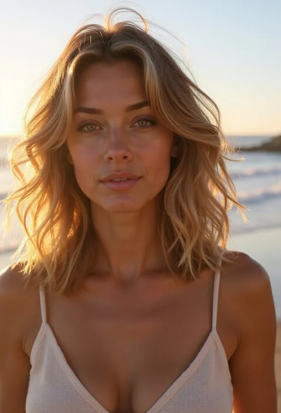 Beachy Waves With Sun-Kissed Lowlights