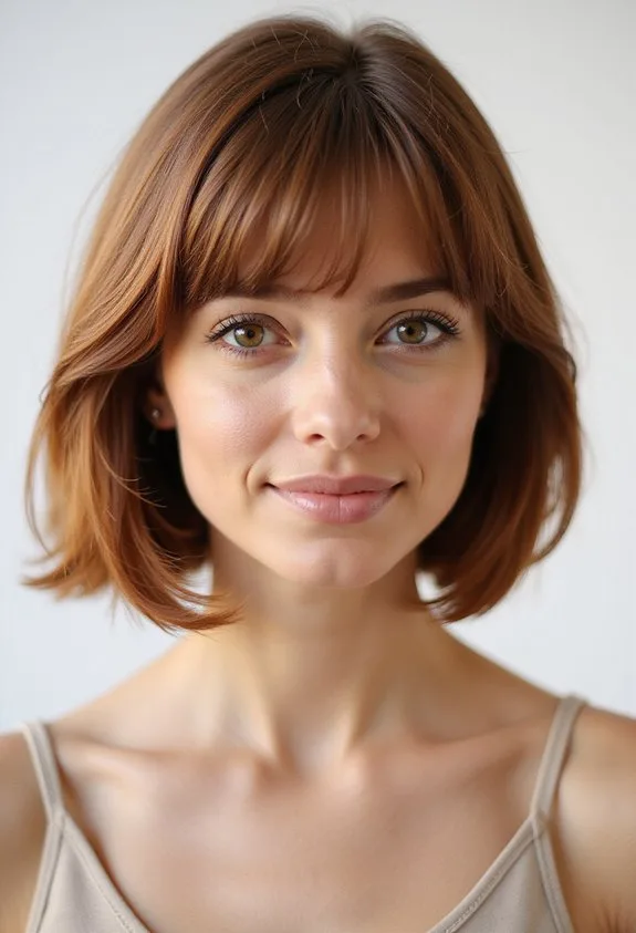 effortless elegant oval flattering face framing bob