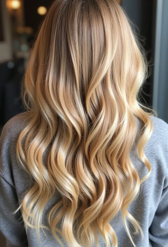 effortless sun kissed luminous blonde balayage