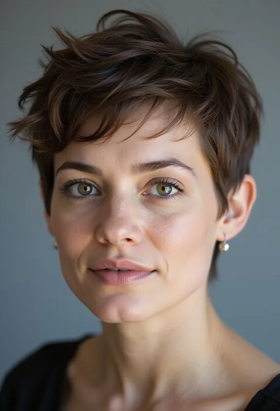 effortlessly chic tousled pixie bob