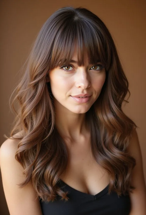 face framing curtain bangs