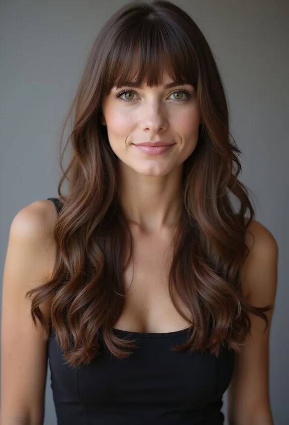 face framing curtain bangs