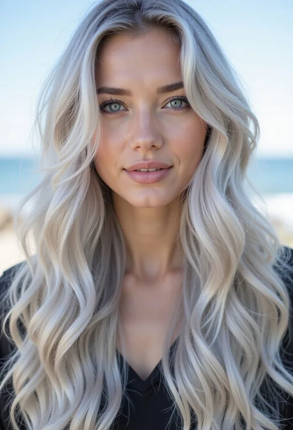 icy platinum ash blonde