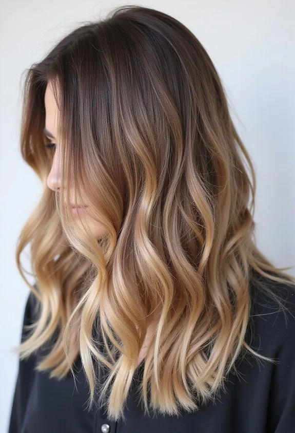 Dirty Blonde Balayage with Shadow Roots
