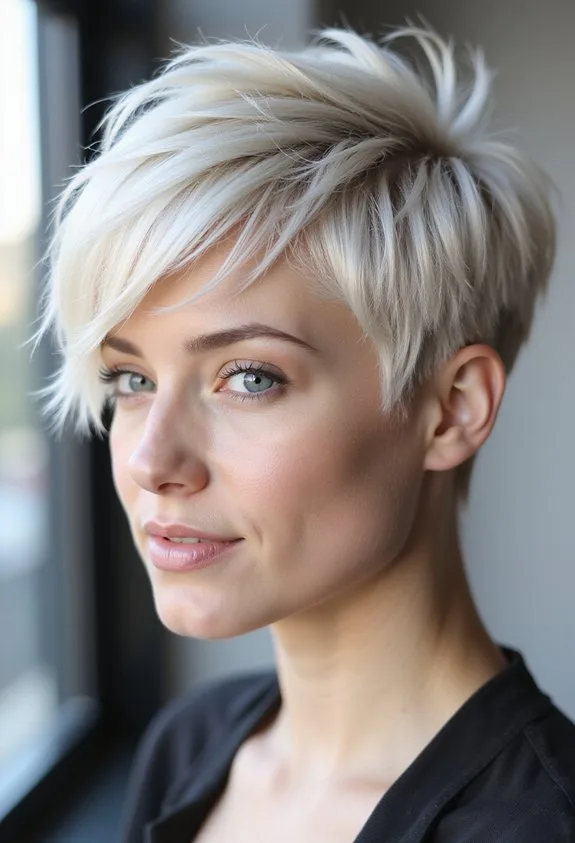 Platinum Pixie Cut
