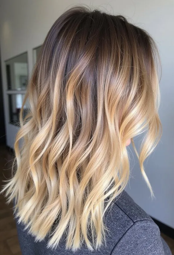 low maintenance sandy blonde balayage