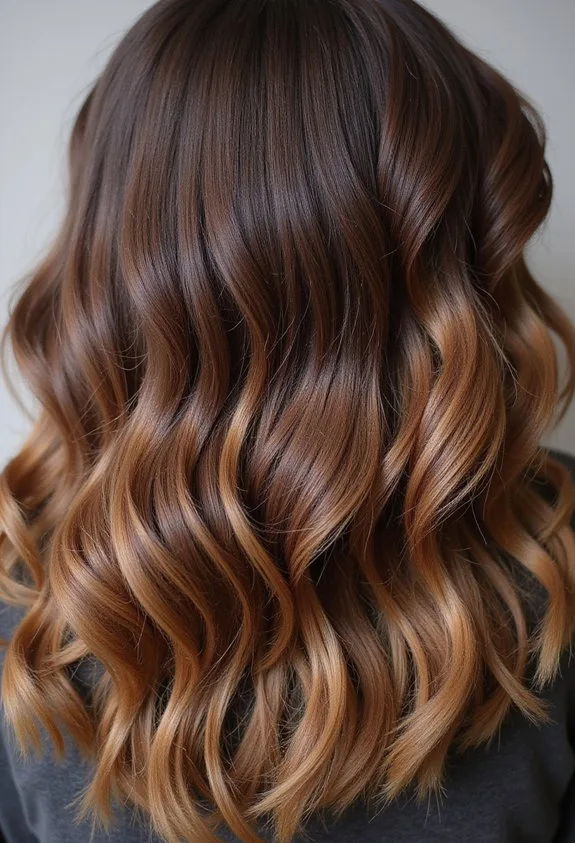 multidimensional sun kissed hand painted brunette glow