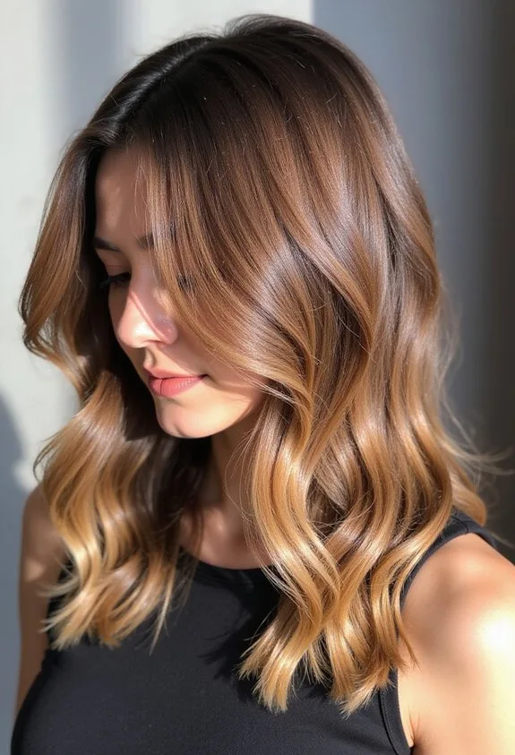 subtle natural low maintenance face framing highlights