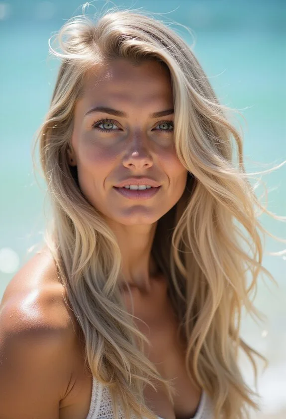 summery ash blonde hair shades