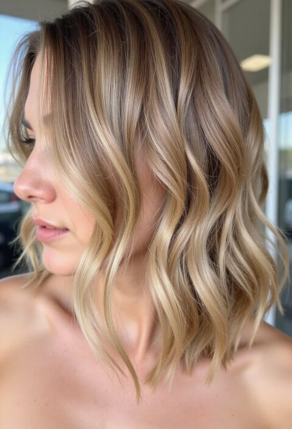 sun kissed warm toned honey balayage