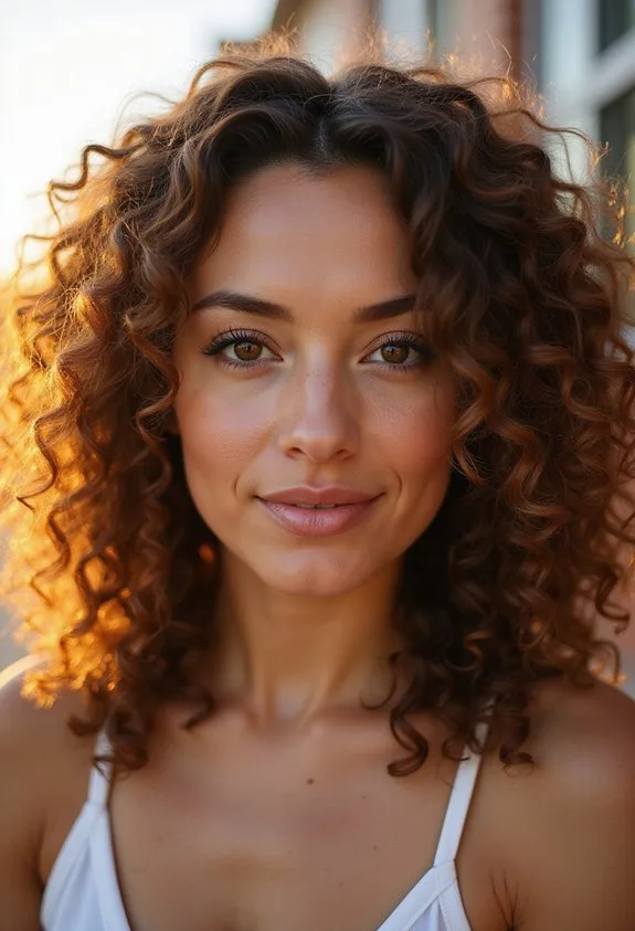 Natural Curls Enhanced With Shape and Volume