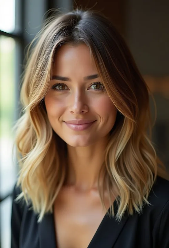 Classic Layers With Honey Blonde Highlights