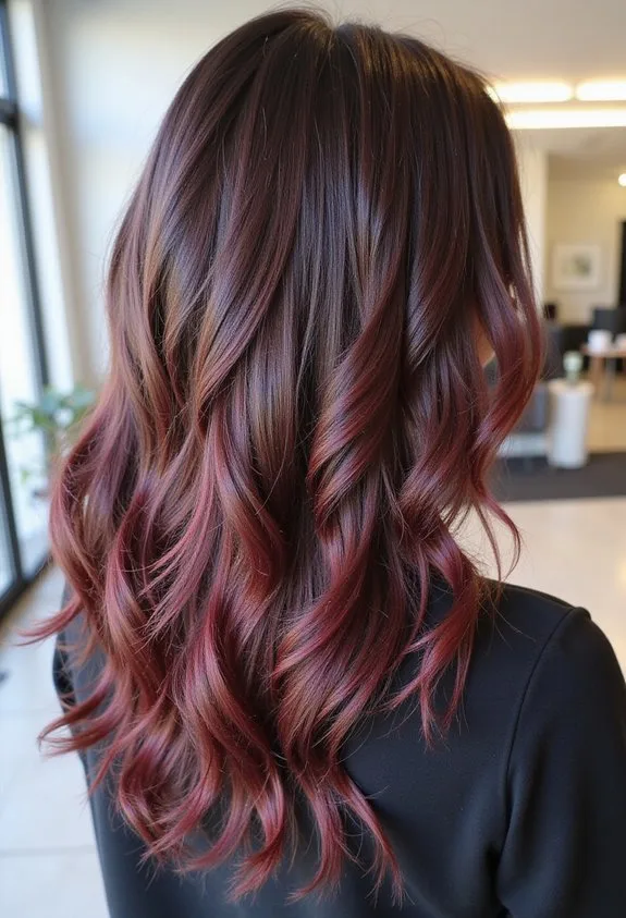 warm dimensional chocolate cherry blend