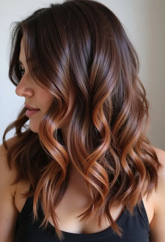 warm dimensional multi tonal chocolate brown