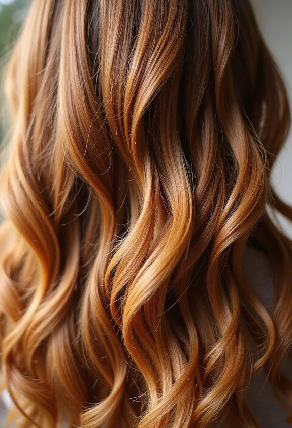 Warm Caramel Swirls
