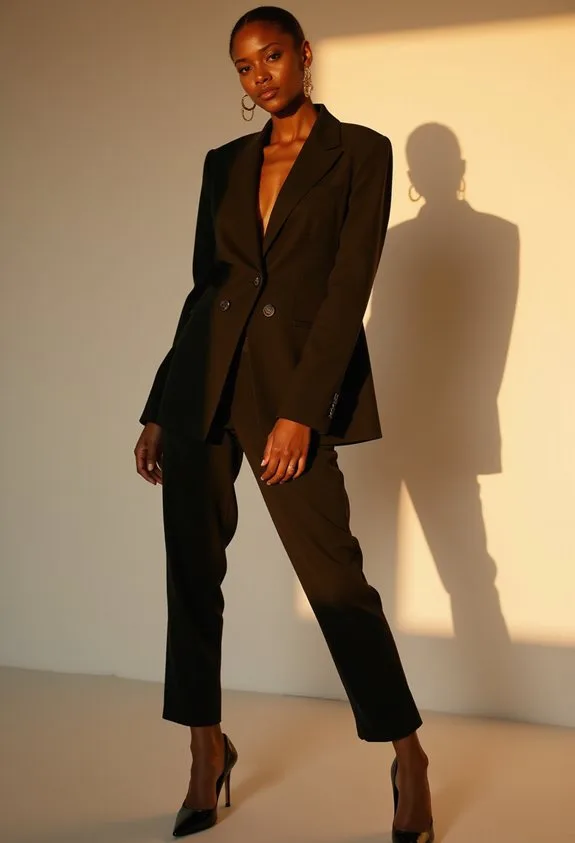 asymmetrical clean tailored sophisticated