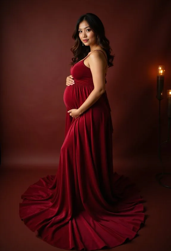 bold confident maternity style