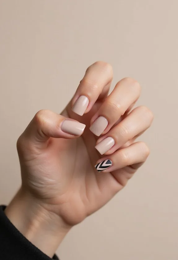 bold minimal geometric accent