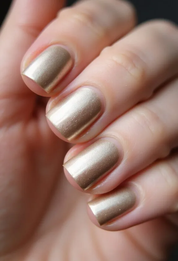 champagne metallic luminous glamorous finish