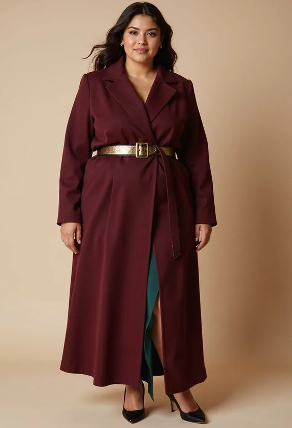 chic sophisticated effortless belted coat dress