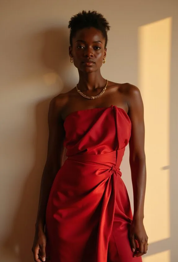 confident flattering elegant commanding attention