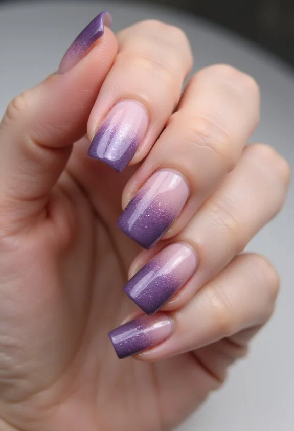 dreamy twilight gradient nail art