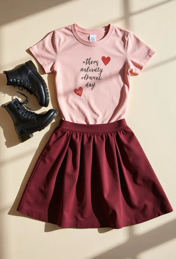 edgy romantic holiday school attire