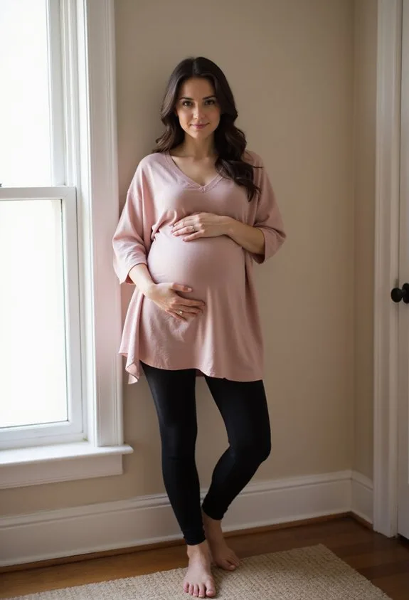 effortless sophisticated maternity fashion