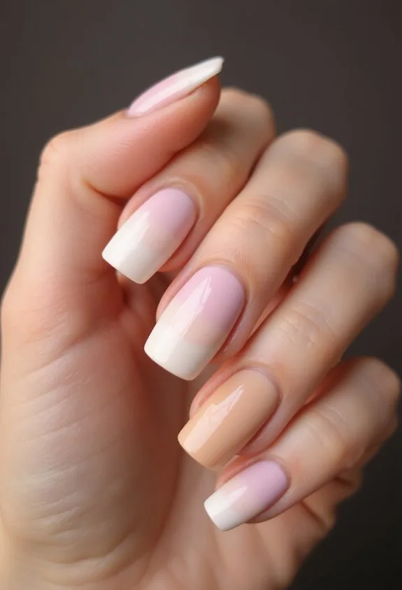 effortless sophisticated timeless ombre manicure