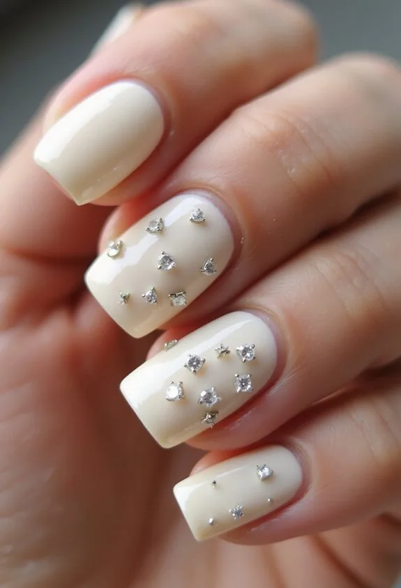 elegant light reflecting versatile nail design