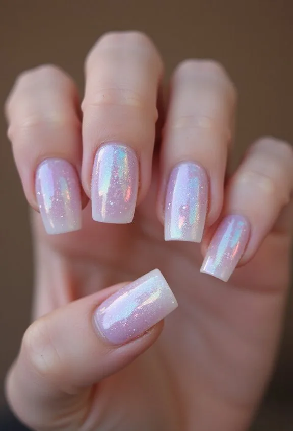 layered light reflecting transformative ethereal glow