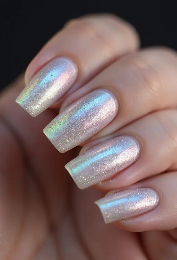 luminous ethereal multidimensional spiritually enhanced nail art