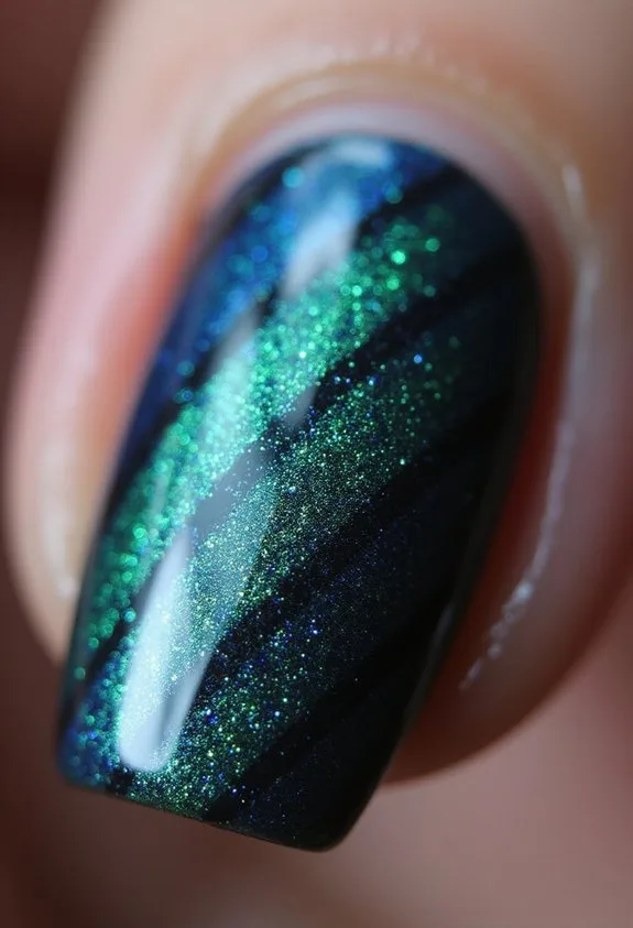 magnetic fields shape nail polish patterns