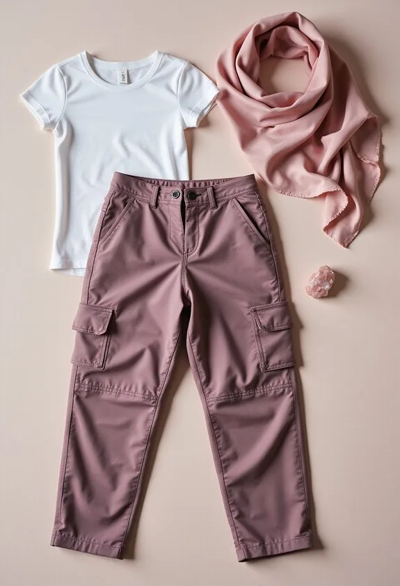 mauve cargo pants effortless sophistication professionalism
