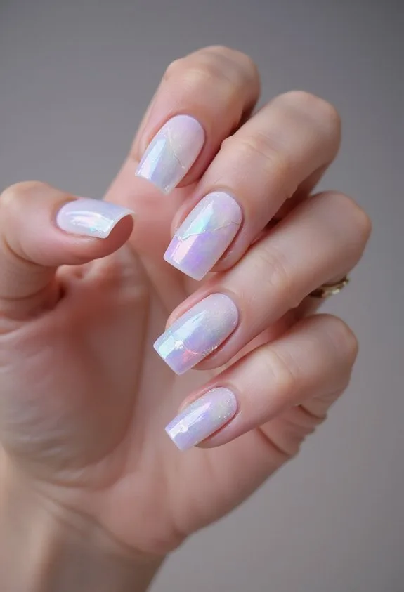 minimal aura nail negative space