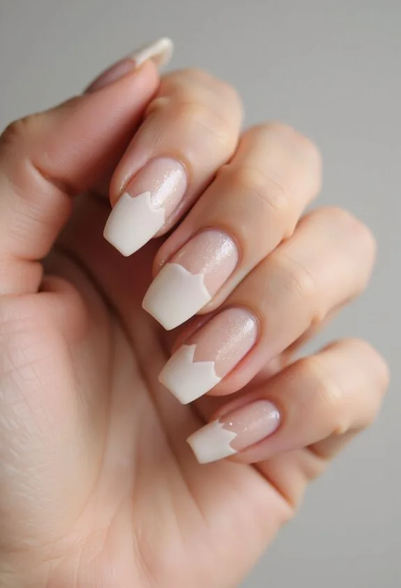 minimal modern strategic soap nail designs