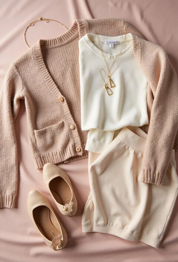 neutral base pops of color statement piece authentically you