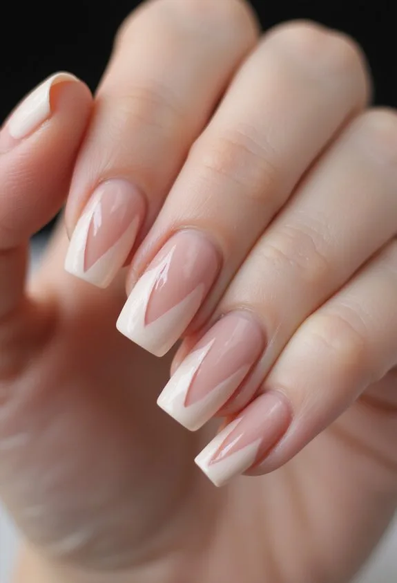 pale rose geometric modern sophisticated